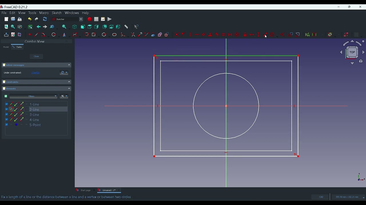 Uczę się freecad. Osłona obiektywu do aparatu Lumix.