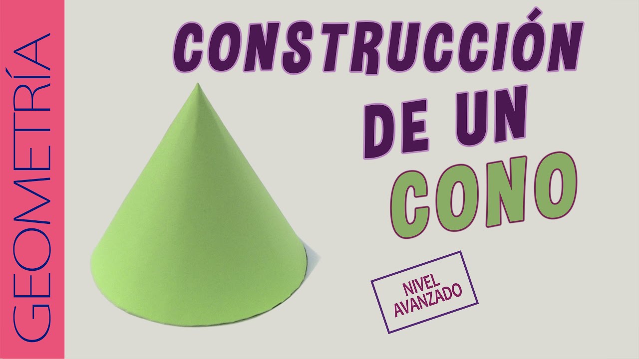 Construcción de un cono partiendo de su altura y radio. / Cone