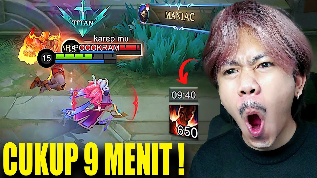 ALDOUS 650 STACK 9 MENIT MUSUH AUTO MENJERIT - Mobile legends