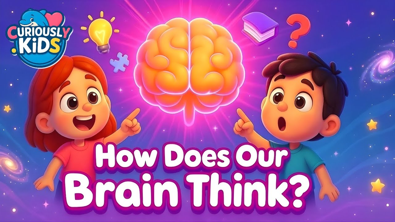 How Does Our Brain Think? 🧠✨ | Fun Human Body Science for Kids | Curiously Kids