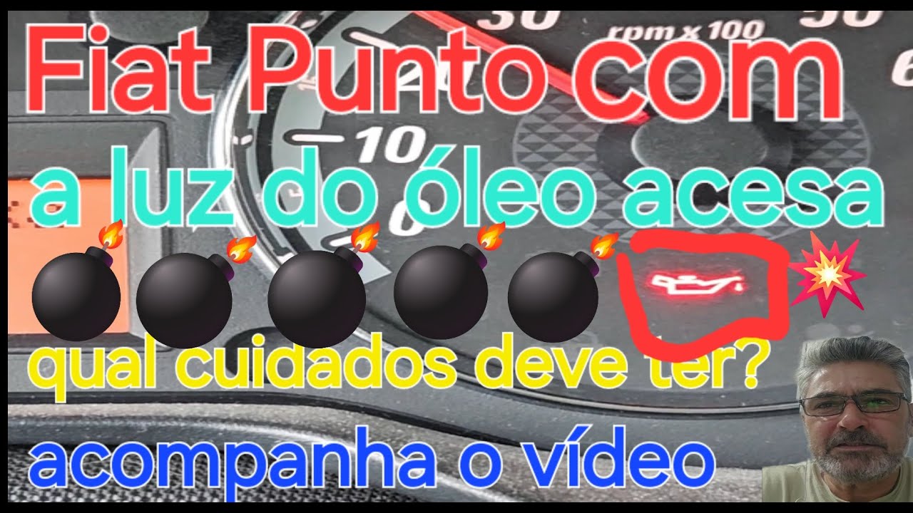 Fiat Punto Motor Fire 1.4 acendendo a luz do óleo.
