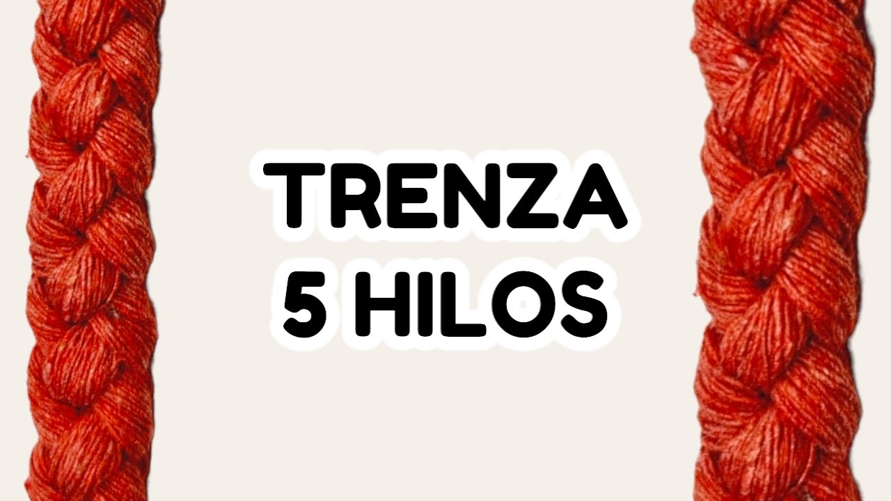 TUTORIAL TRENZA REDONDA 5 HILOS   //HECHO A MANO // FER ROLON