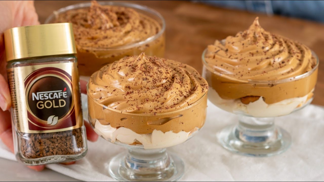 Новый десерт кофейный мусс за 5 минут! Со сливками! Это так вкусно, что готовлю каждый день!