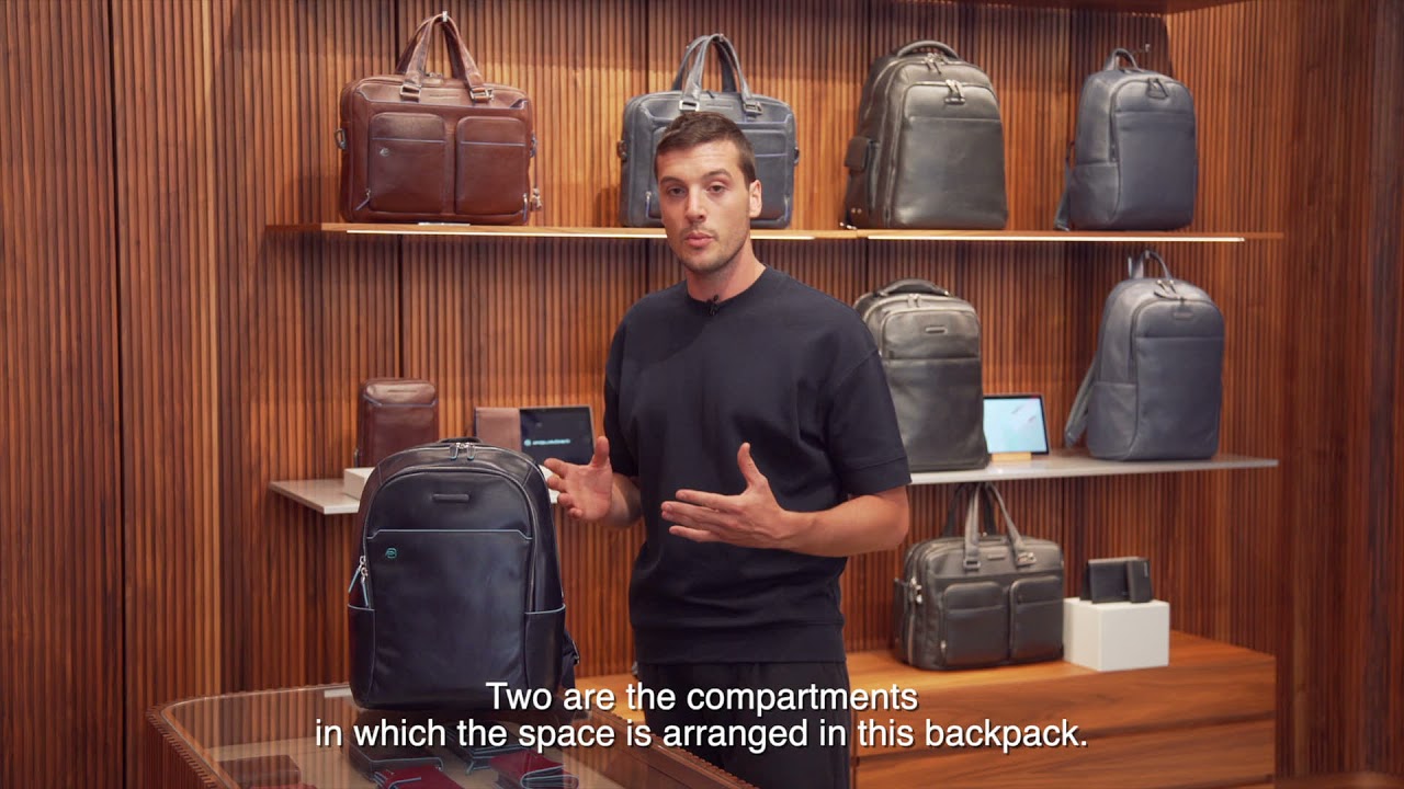 Piquadro Blue Square Computer Backpack 14