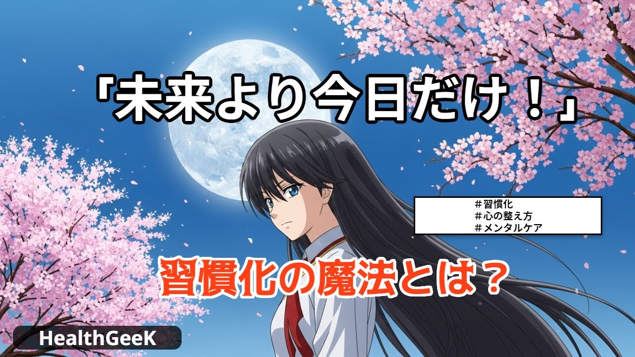 今日だけやるだけで人生が変わる習慣化と心の安定をつくる科学的メソッド知って得する健康知識、#習慣化#メンタルヘルス#生活改善#睡眠改善#作業興奮#健康習慣#心の整え方#自己成長#メンタルケア
