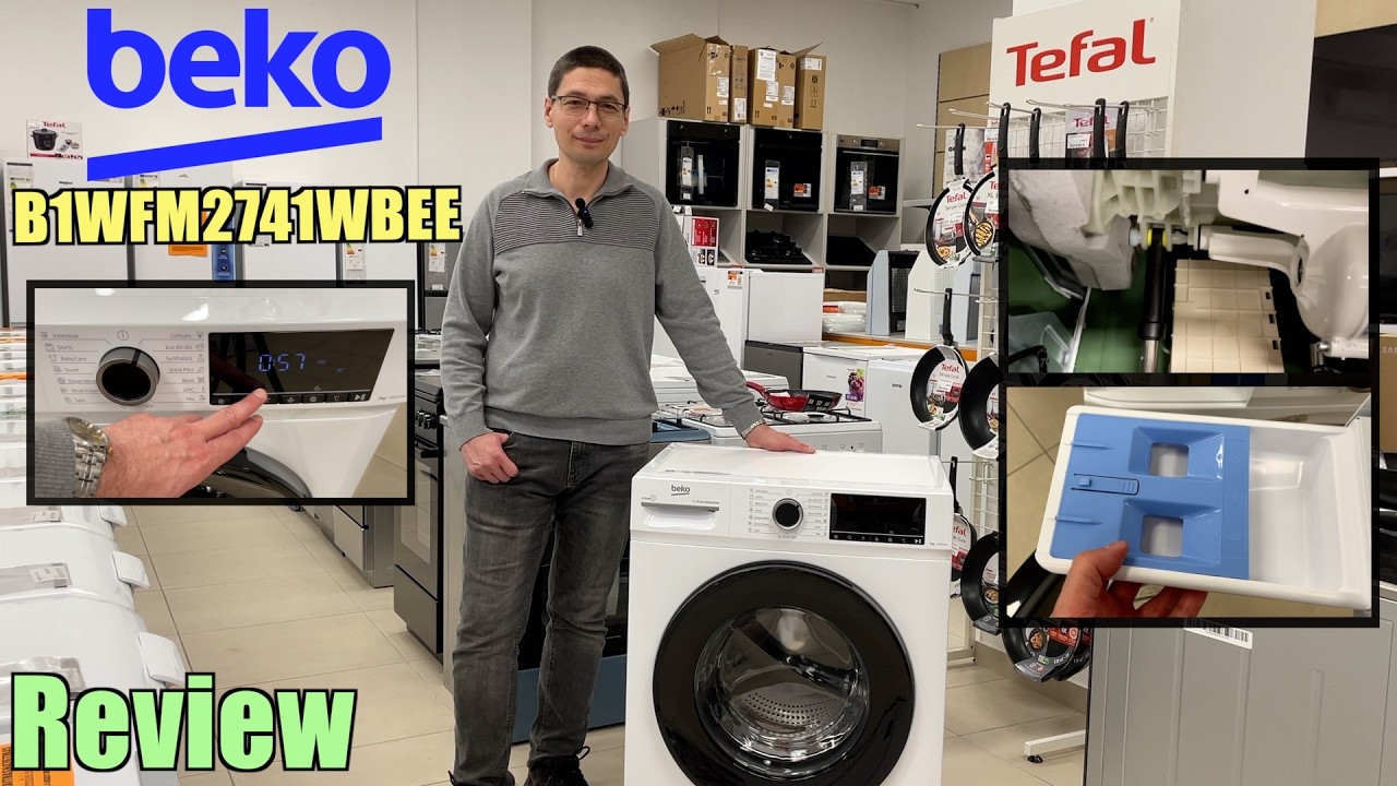 Beko B1WFM2741WBEE (2026) elöltöltős mosógép bemutató