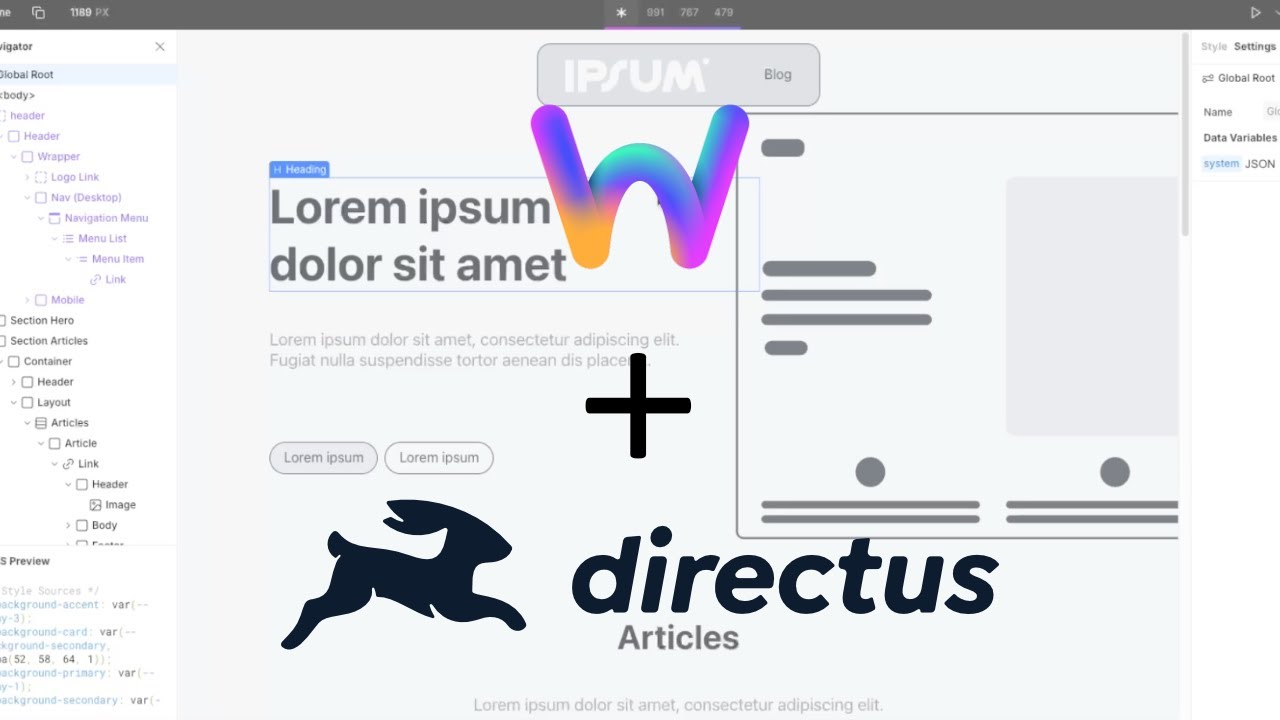 How to setup directus with Webstudio