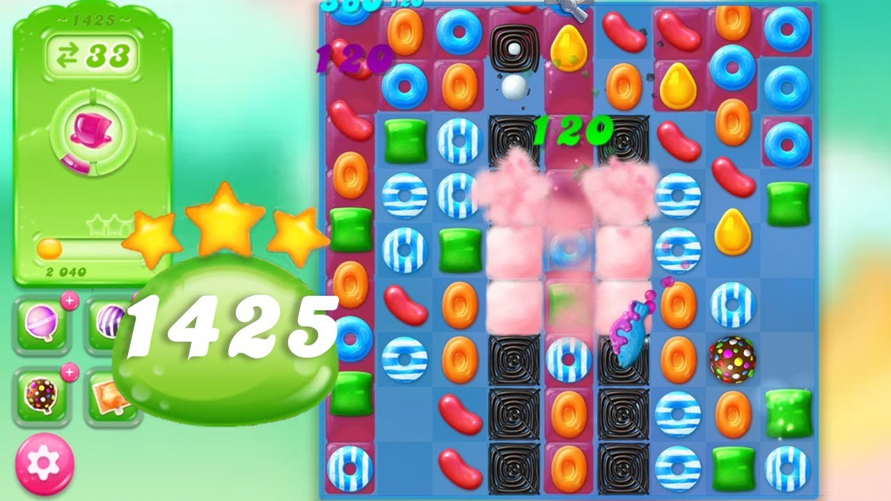 Candy Crush Jelly Saga Level 1425 || 3 Stars 🌟🌟🌟