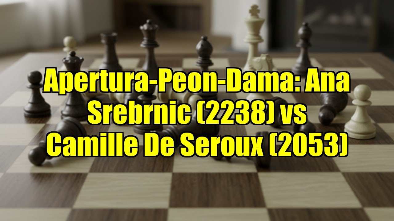 Apertura-Peon-Dama: Ana Srebrnic (2238) vs Camille De Seroux (2053)