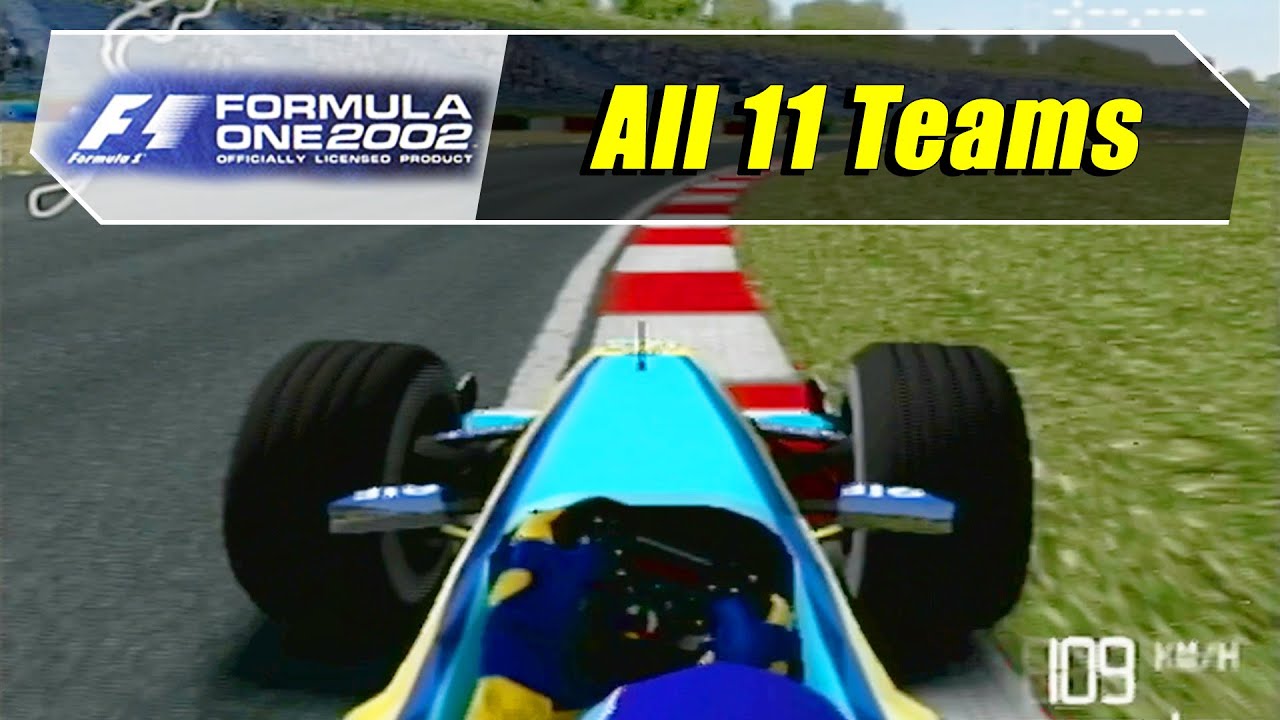 Formula One 2002 (PS2) - Driving All 11 Teams/Cars (1080@60)