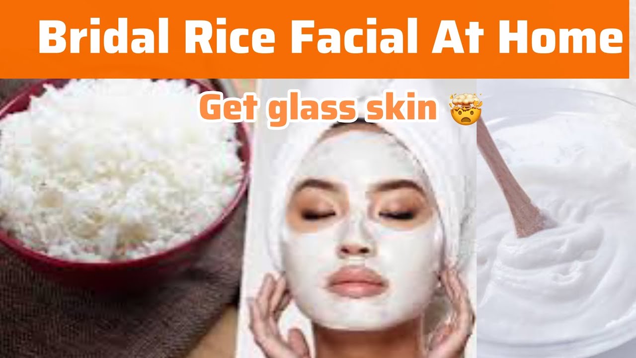 Bridal Rice Facial At Home 🤩 || just 5 step and get glass skin glow 💗|| सबको मिलेगी glass clear skin
