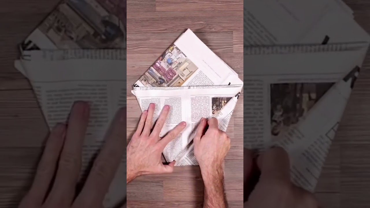 Plastikfreie T&uuml;ten aus Zeitungspapier falten