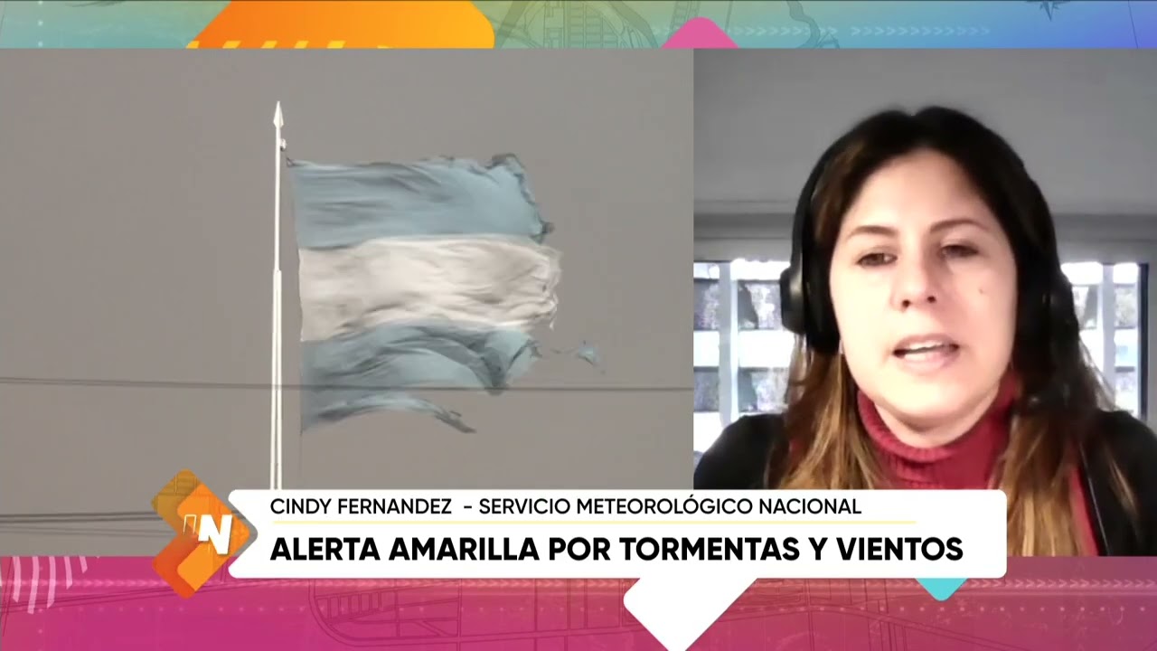 Alerta amarilla por tormentas y vientos, Cindy Fern&aacute;ndez