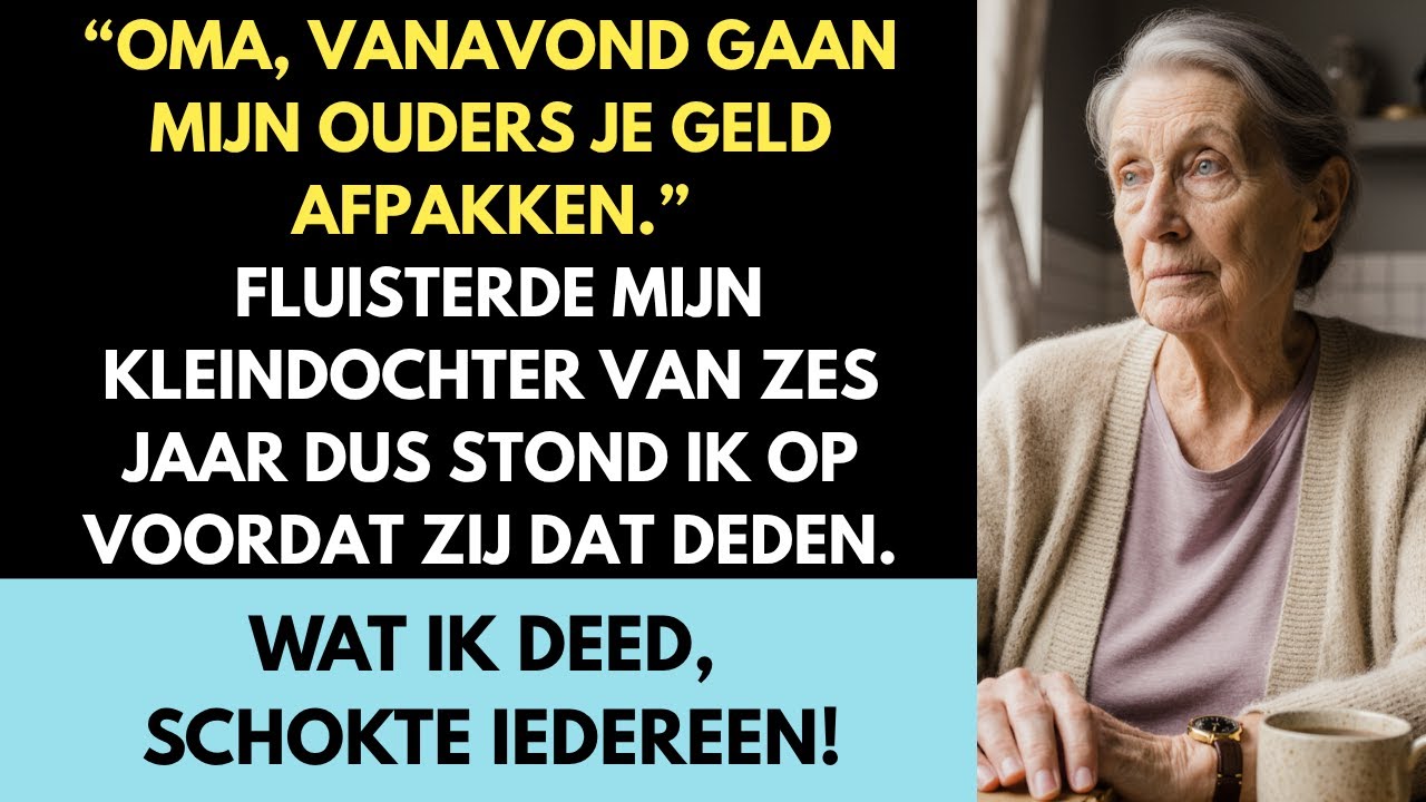 “Oma, vanavond nemen mijn ouders al jouw geld af,” fluisterde mijn kleindochter van zes. Dus ik…