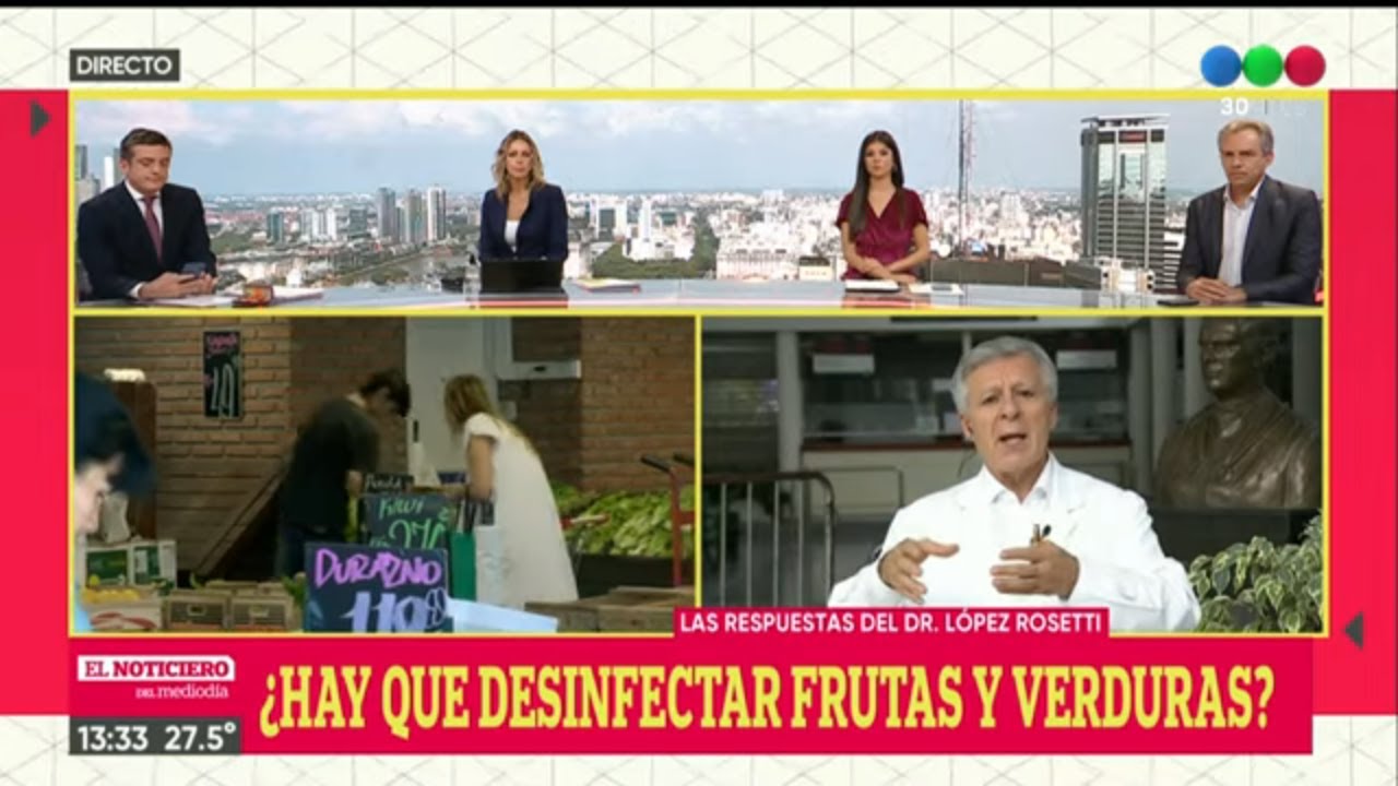 Coronavirus: ¿CÓMO DESINFECTAR FRUTAS y VERDURAS? - El Noti de la Gente