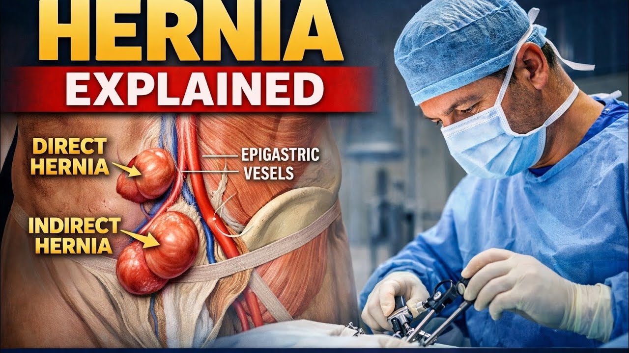 Hernia Explained Completely | Anatomy, Types, Symptoms, Surgery & Treatment | Medical Notes