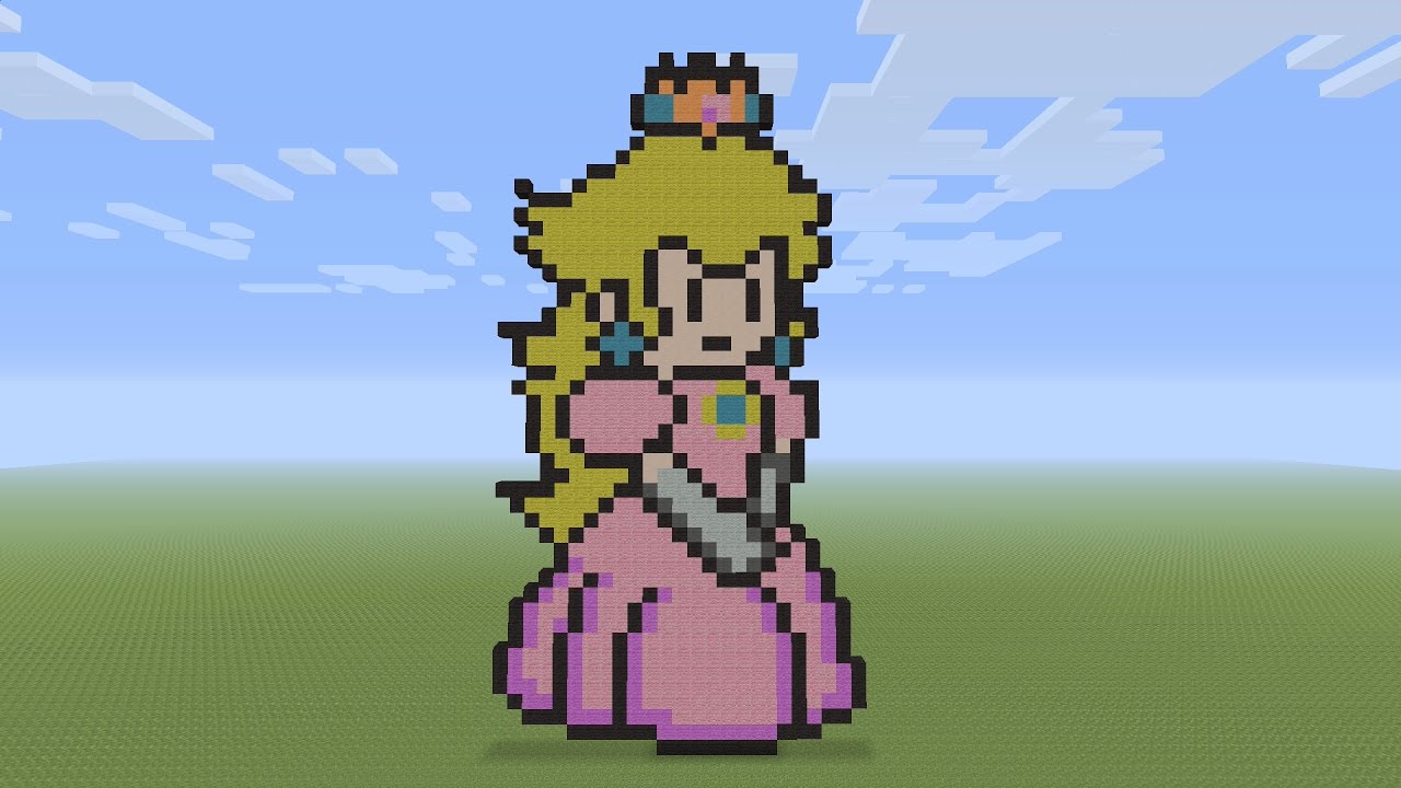 Minecraft Pixel Art - Princess Peach