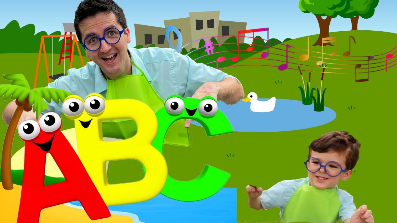 PINTANDO O ABC NO PARQUE | Canção do ABC em Inglês