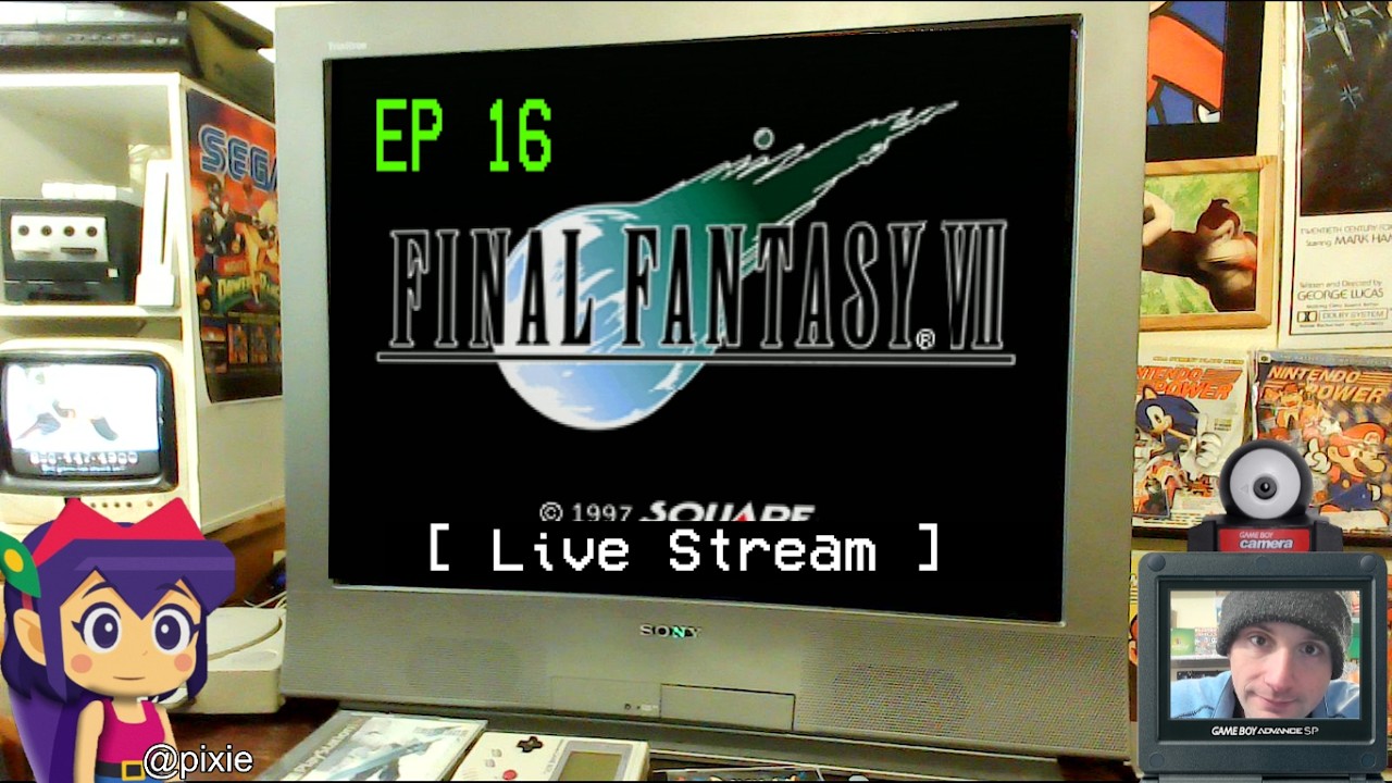 The 90s Live! Final Fantasy 7 Full Playthrough on PS1 - Part 16 (Disc1)