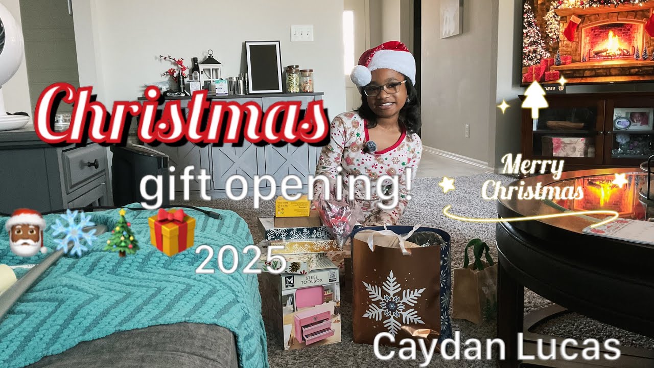 Chrstmas gift opening 2025! | Caydan Lucas |