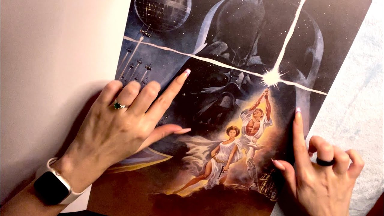 ASMR Star Wars Poster Collection Flip-Through ✨ Tapping, Tracing, Over Explaining