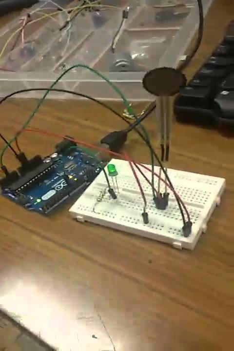 Squeezing: Force Sensitive Resistors