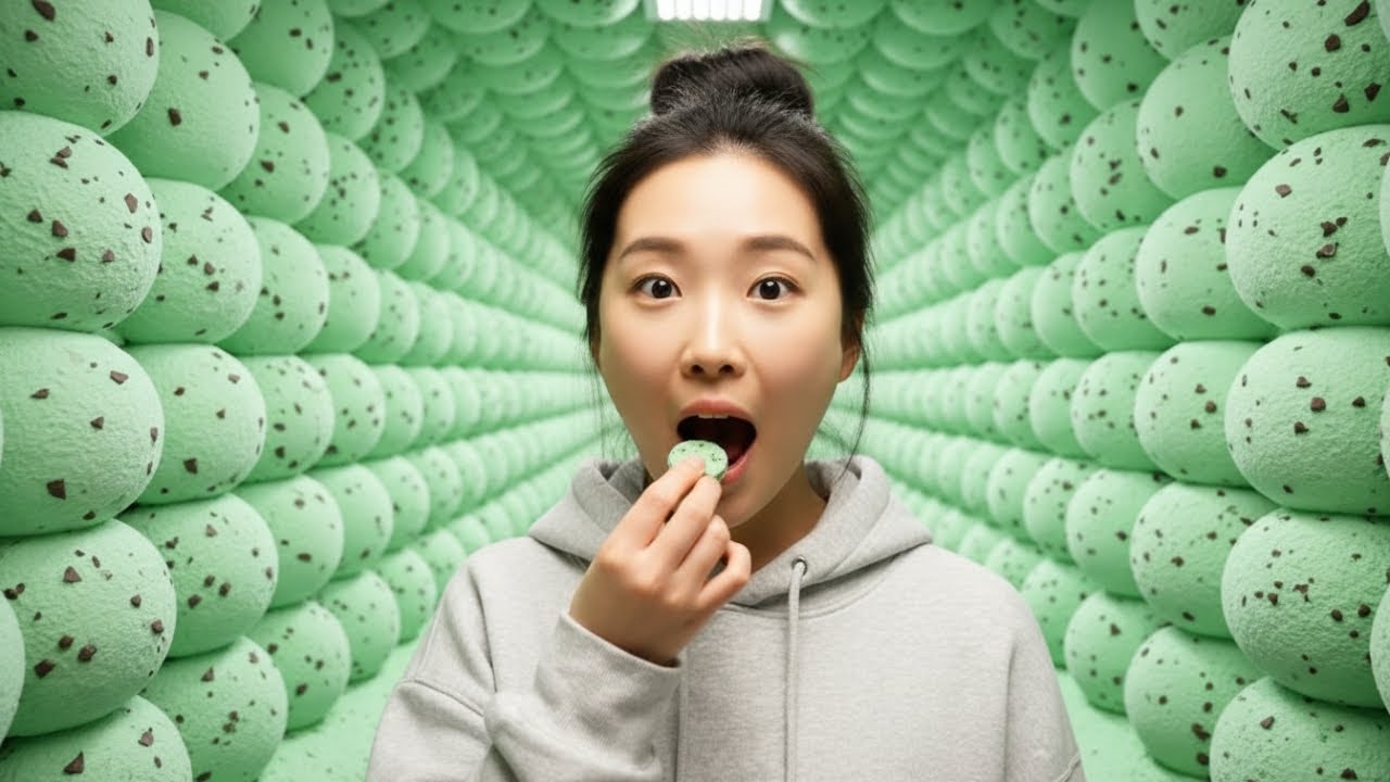 【AI×ASMR】Which Edible Wall Looks the Tastiest? 🍭 | Satisfying & Relaxing Eating Sounds