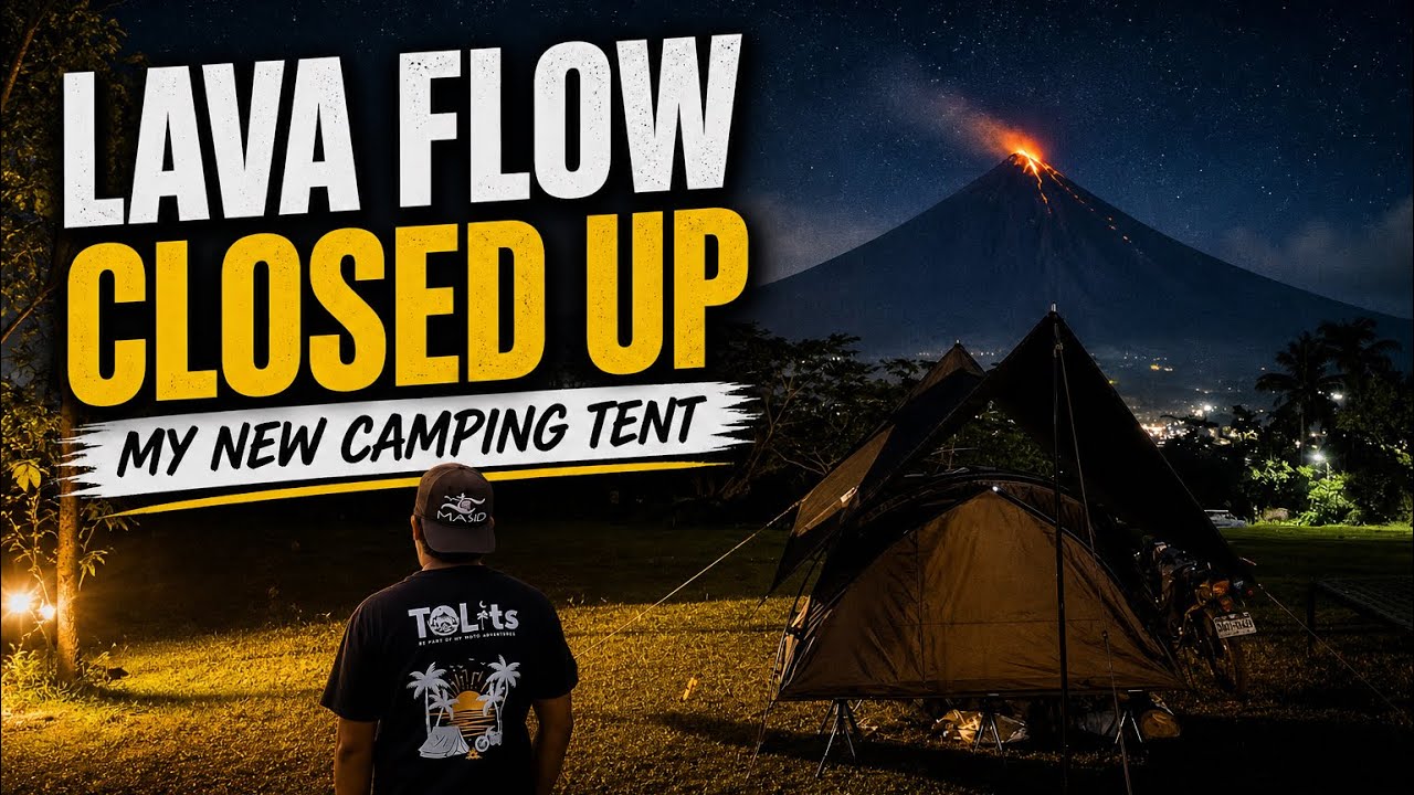 CAMPING in Albay with Mayon Volcano Erupting | SWS WELLHIKE Floating Tent