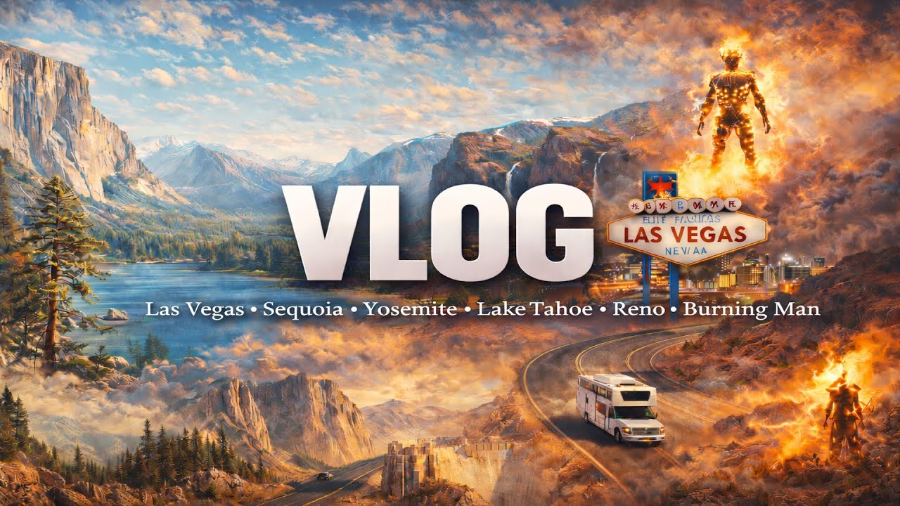 Las Vegas &bull; Sequoia &bull; Yosemite &bull; Lake Tahoe &bull; Reno | Наш путь к Burning Man 2025