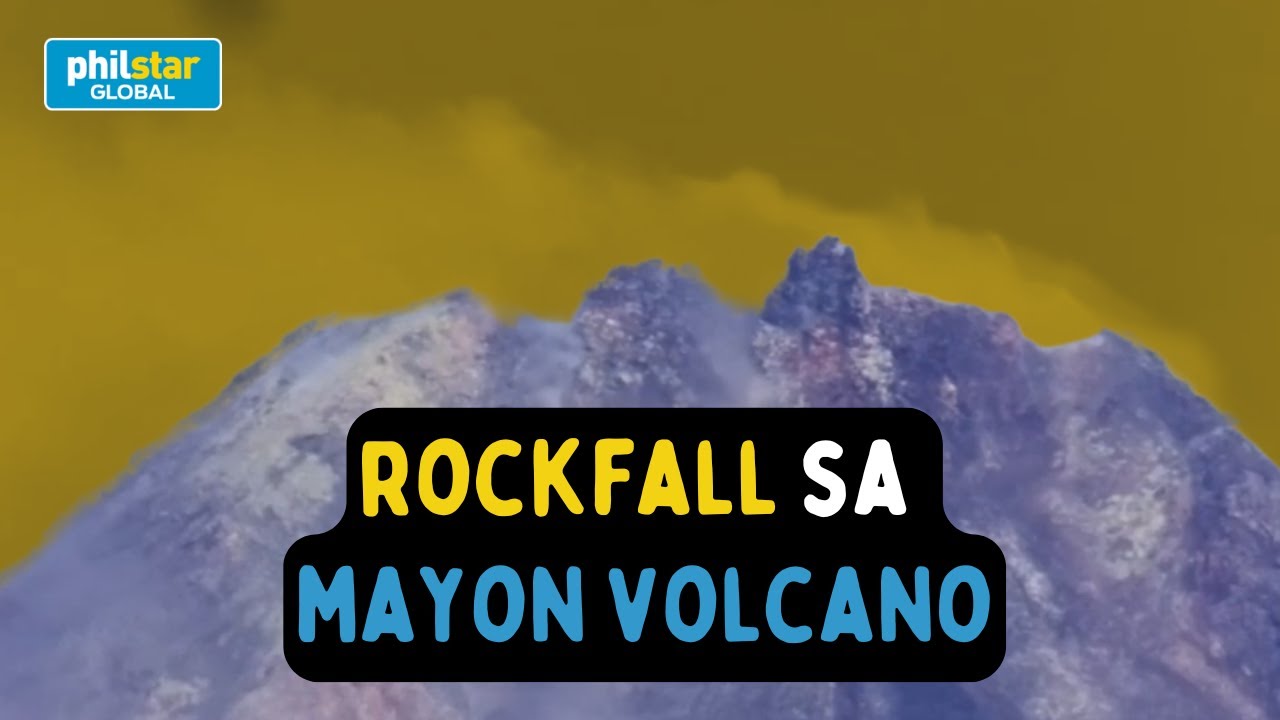 Rockfall naitala sa Mayon Volcano; Alert Level 1 nananatili