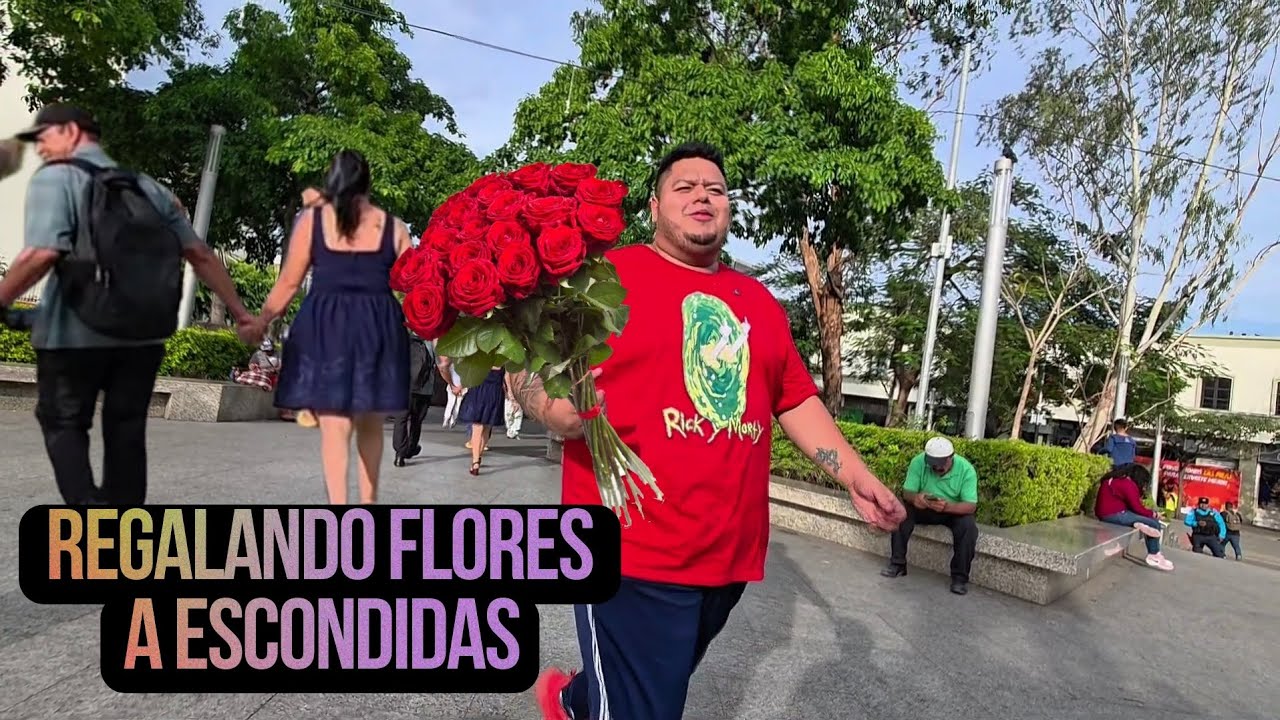 REGALANDO ROSAS A ESCONDIDAS (14 DE FEBRERO)