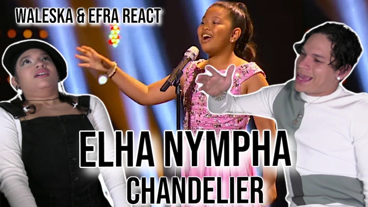 Waleska & Efra react to Elha Nympha singing “Chandelier” | Little Big Shots 🤯👀