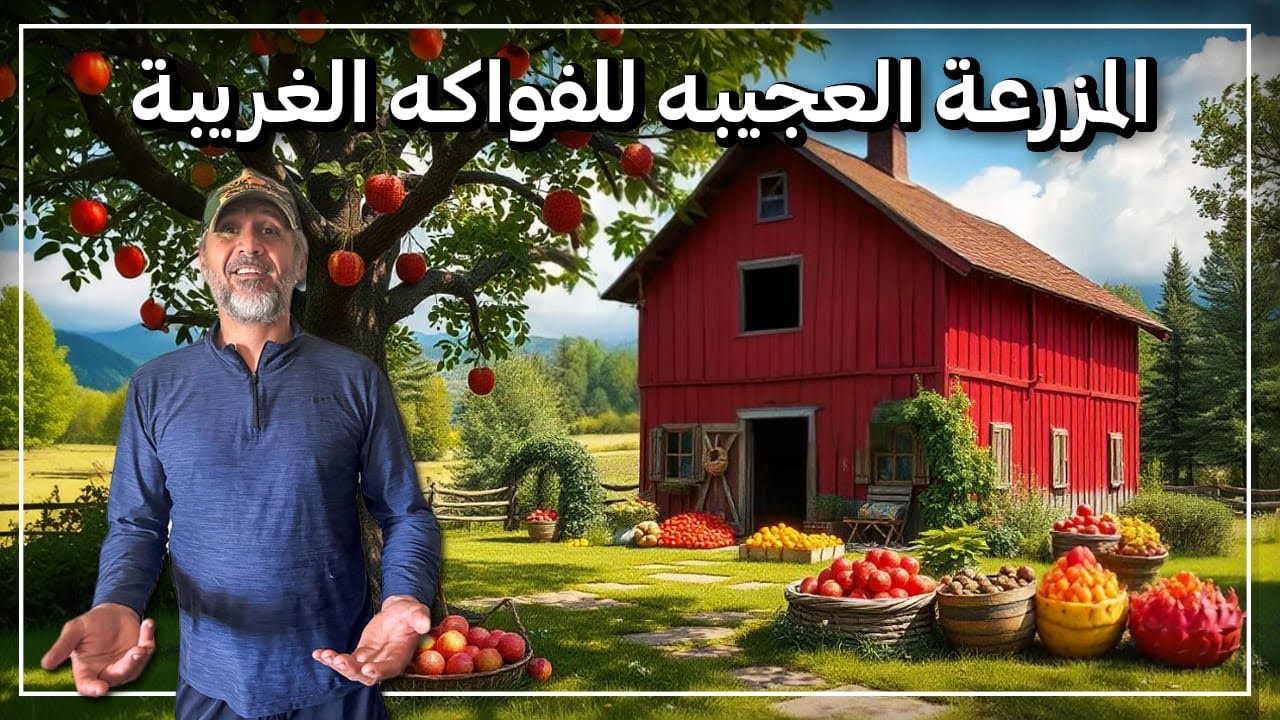 فواكه غريبه في هذه المزرعه العجيبه