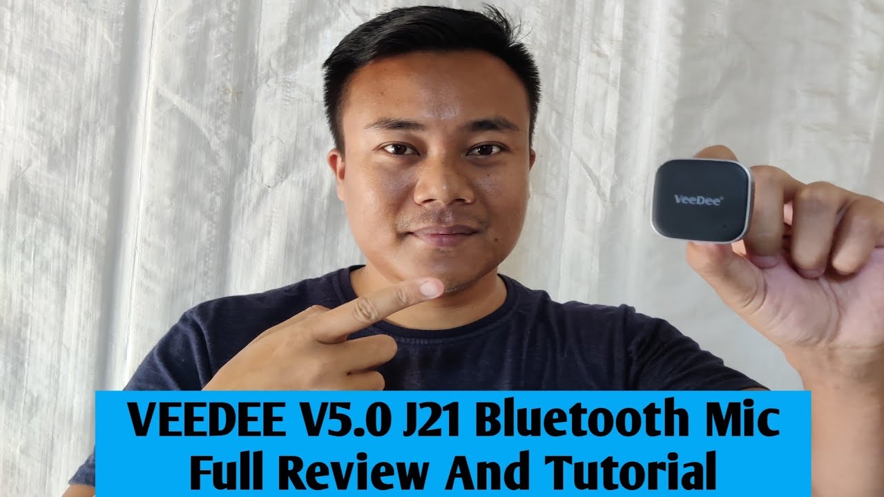 Veedee v5.0 J21 Bluetooth Mic Full Review And How To Use Veedee j21 Mic Full Tutorial 2022 In Hindi