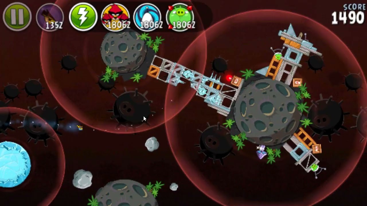 Angry Birds Space 1.4.0 Scaled Android Port Gameplay