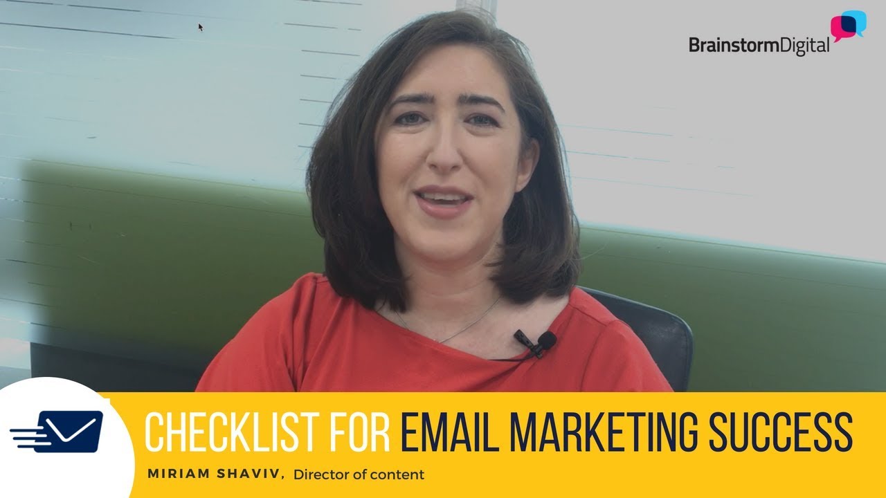 Checklist for email marketing success