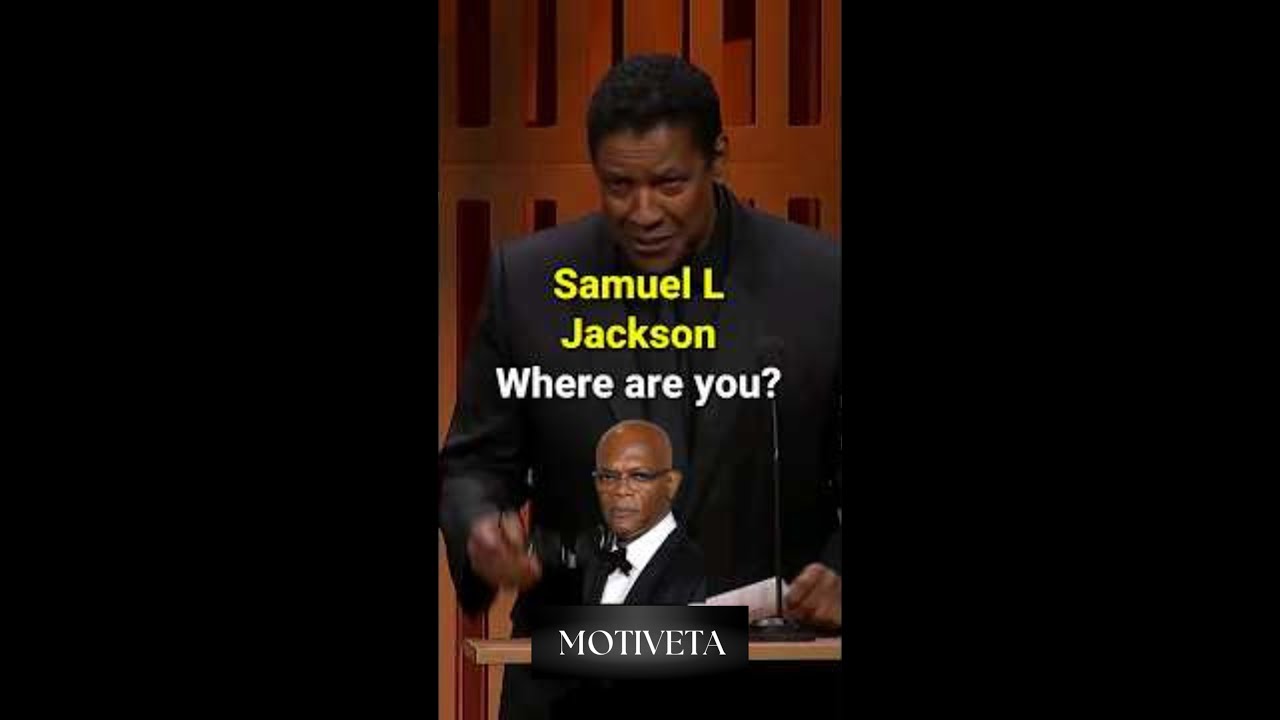 Denzel Washington Honors Samuel L  Jackson   Charity & Inspirational 🙏❤️ #shorts
