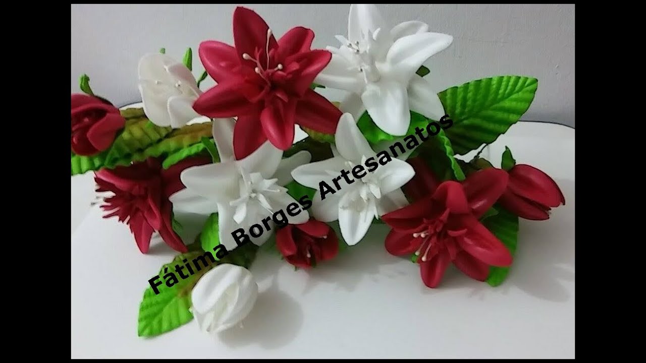 DIY- Flor Lirio Imperial em Eva