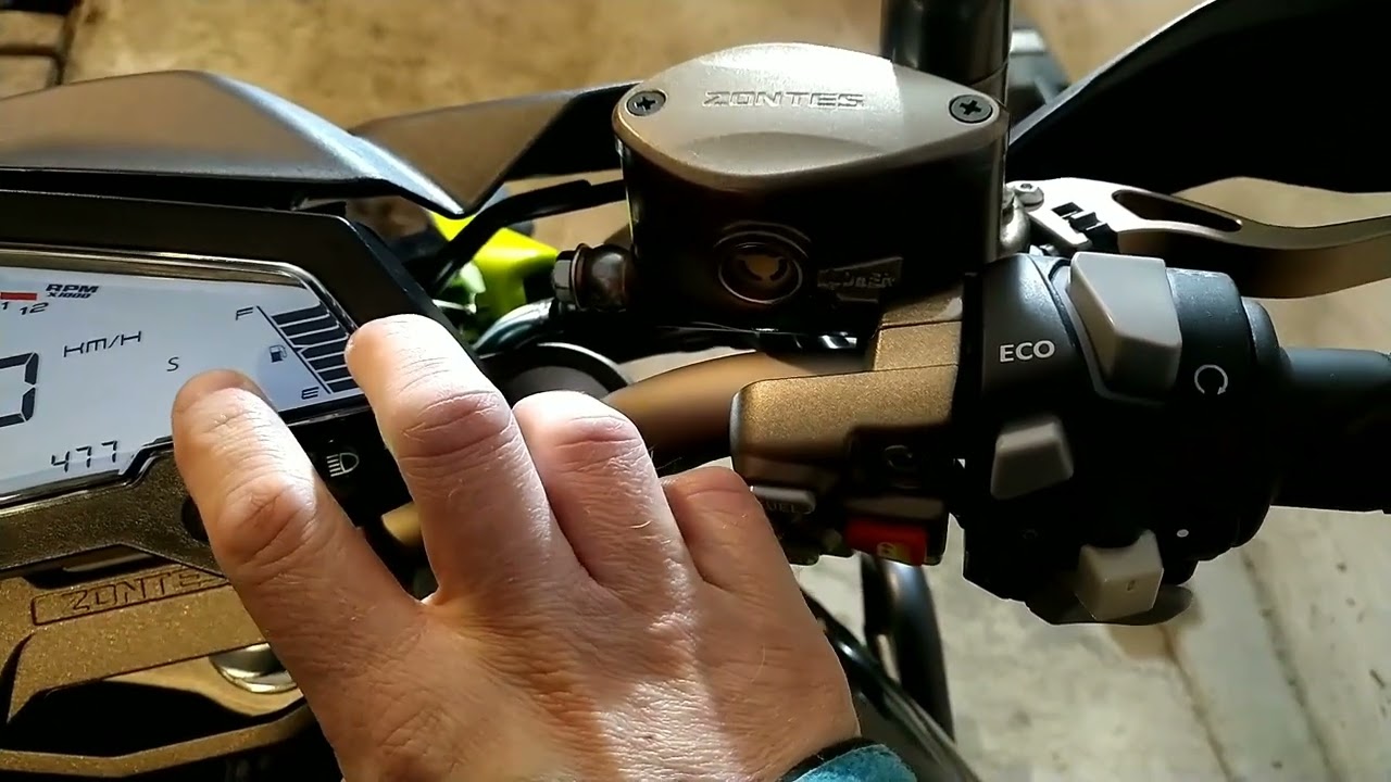 Zontes U1 125 Wymiana oleju, koło, kluczyk, manetki. @roninv84