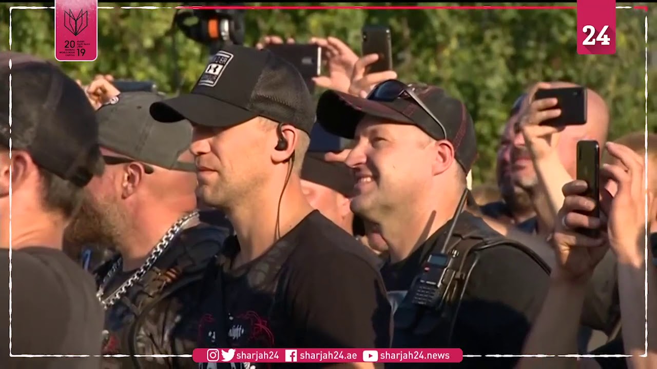 President Putin attends bike show organised by pro Kremlin Night Wolves bikers