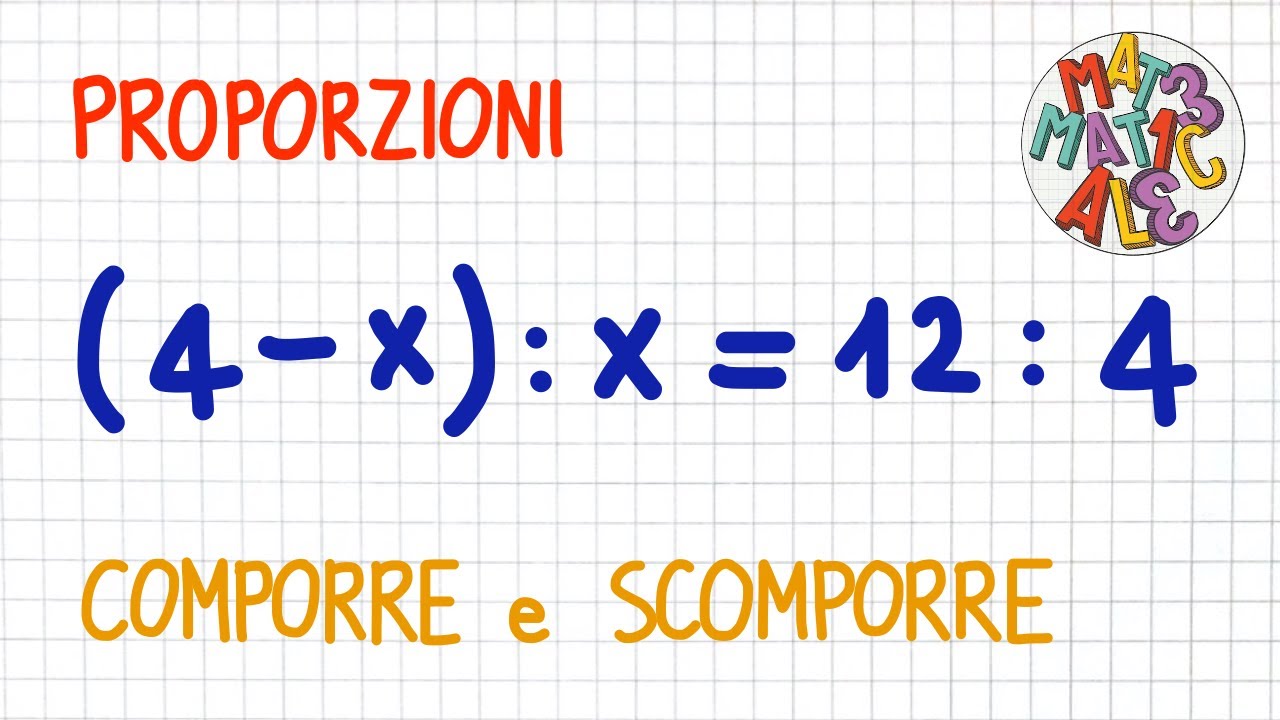 PROPORZIONI 7 comporre e scomporre - esercizi                                _ PR29