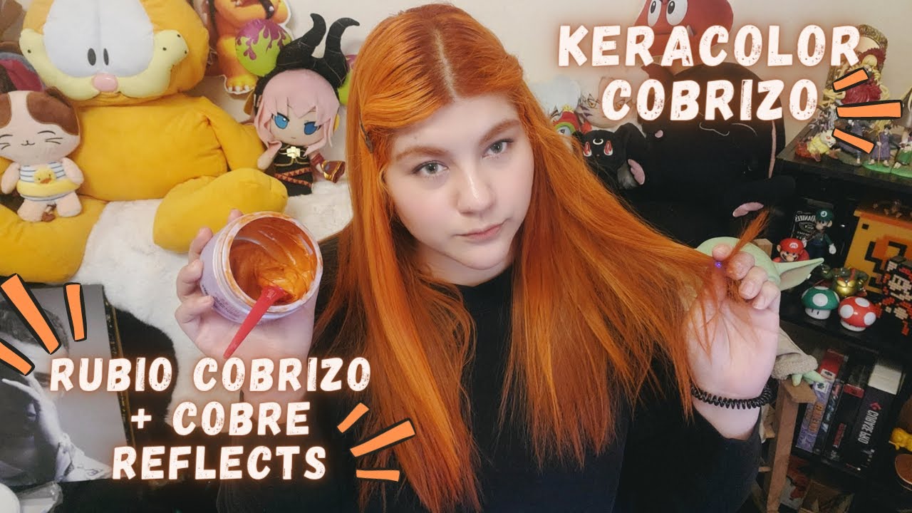 🥕Me pinto NUEVAMENTE el pelo de COBRIZO con los tintes KUUL y el acondicionador COBRE de KERACOLOR 🦊