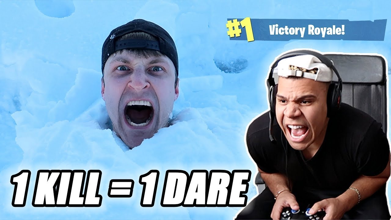 1 KILL = 1 DARE ft. WOLFIE (FORTNITE BATTLE ROYALE) Fortnite Roulette Dare Mobile Battle