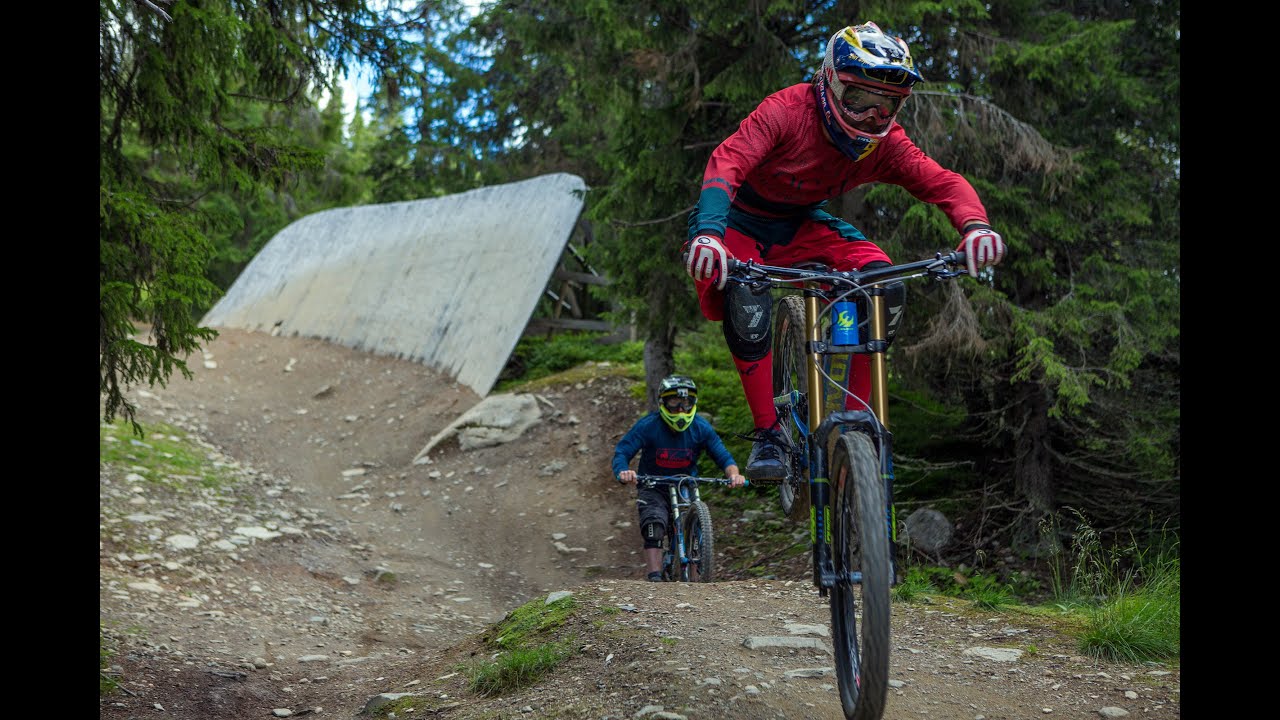 Nordisch: Bikepark-Action in Hafjell mit Sascha