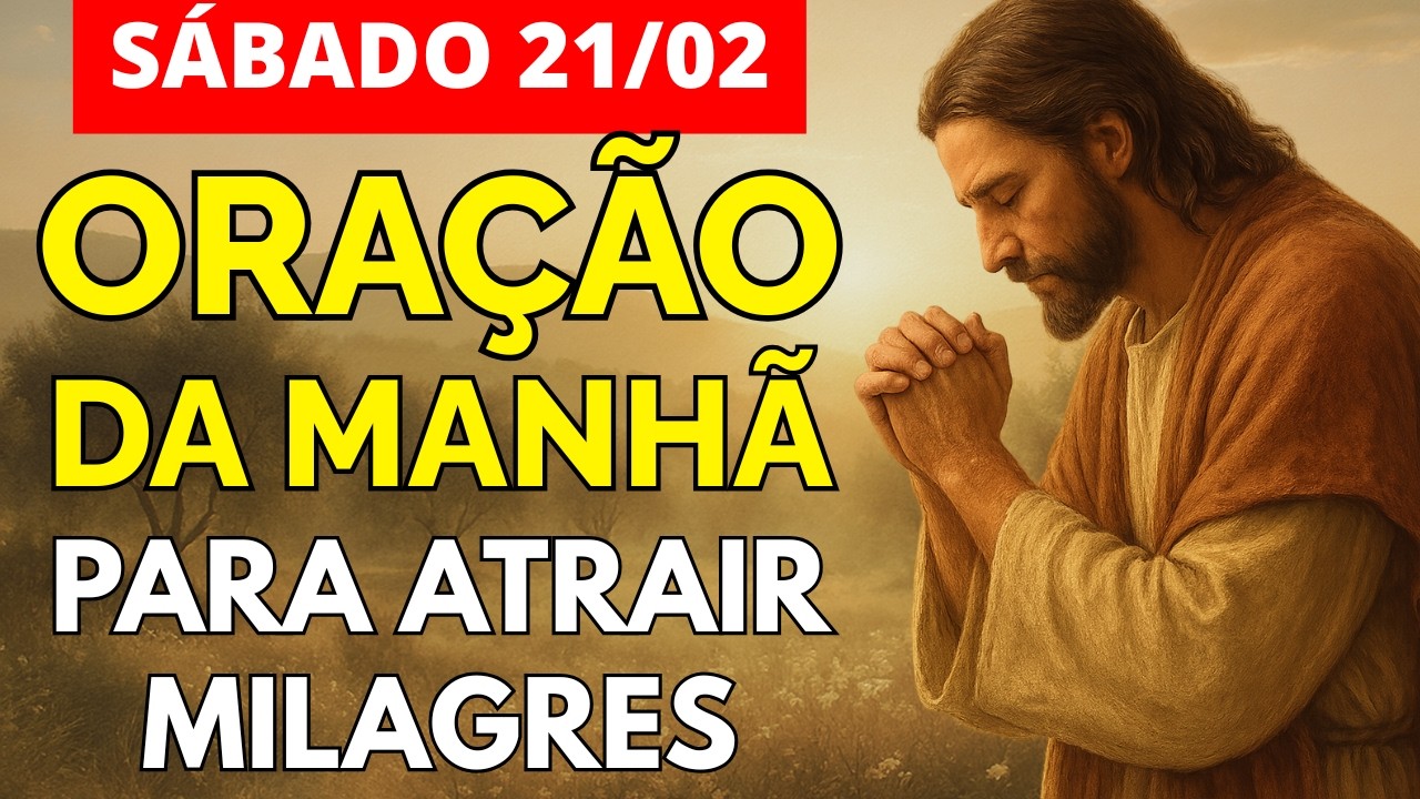 Oração da Manhã 21/02 | Sábado de Prosperidade e Milagres!