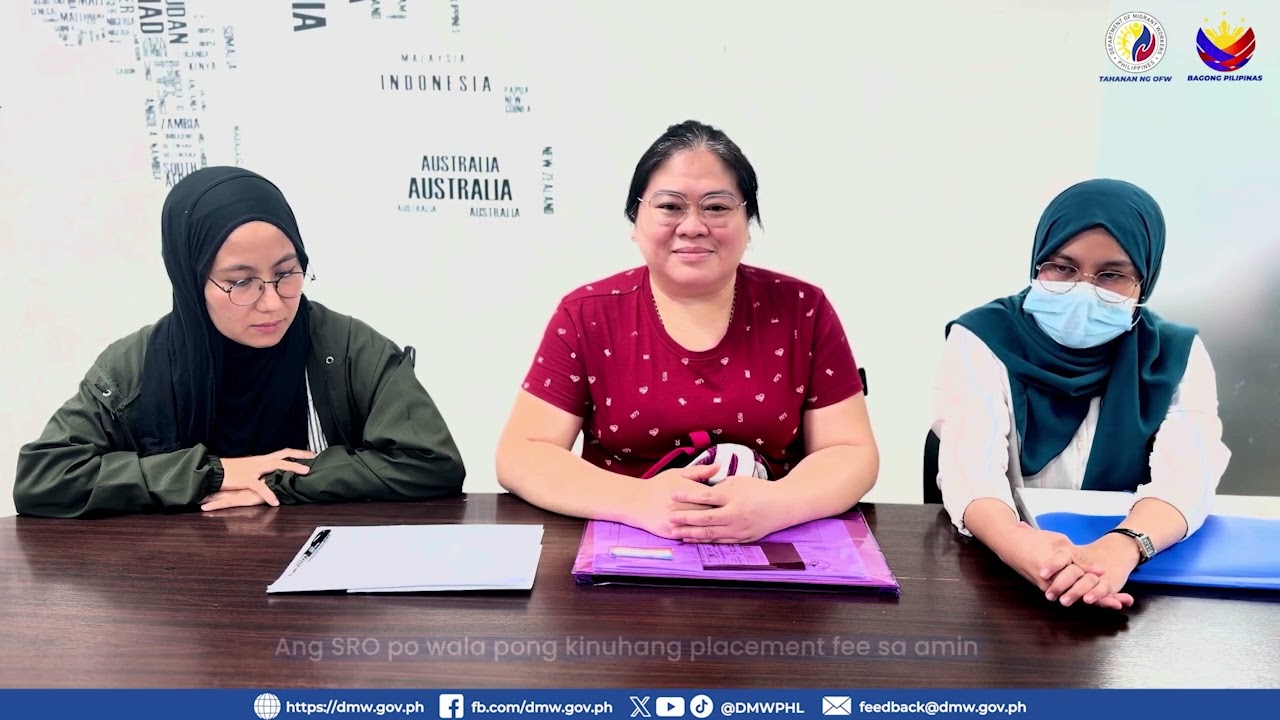 PANOORIN | Tatlong Nurse ang Opisyal na Na-Hire sa Pamamagitan ng Saudi Recruitment Office