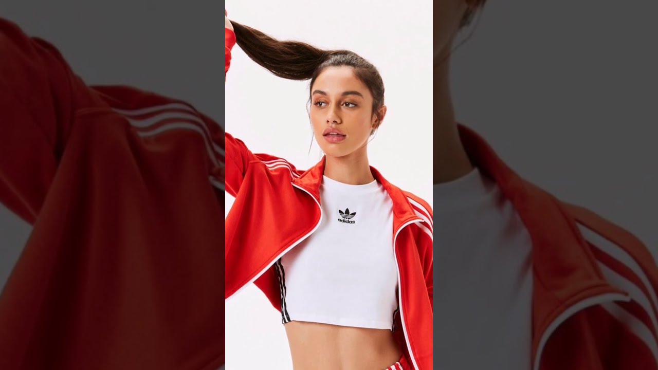 New trendy adidas outfit for girls.. 💙❤️🖤😍