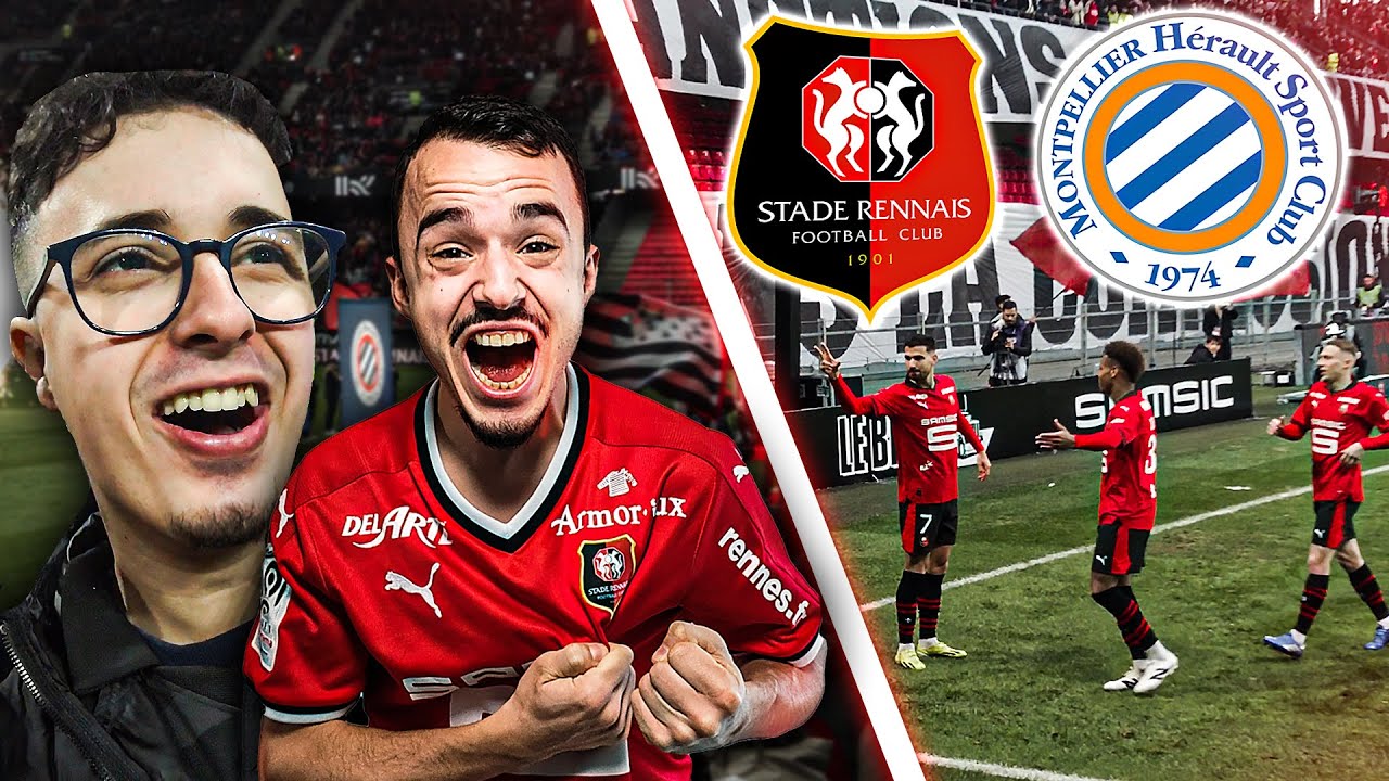 MARTIN TERRIER CÉLÈBRE SON BUT DEVANT NOUS ! (un abonné choqué) RENNES - MONTPELLIER VLOG