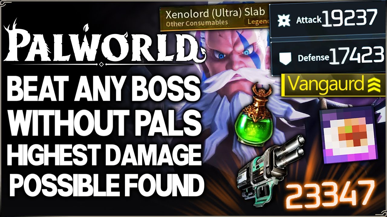 Palworld - How to Solo ANY Raid With 0 Pals - Feybreak Highest Damage Possible - Attack & Pal Guide!