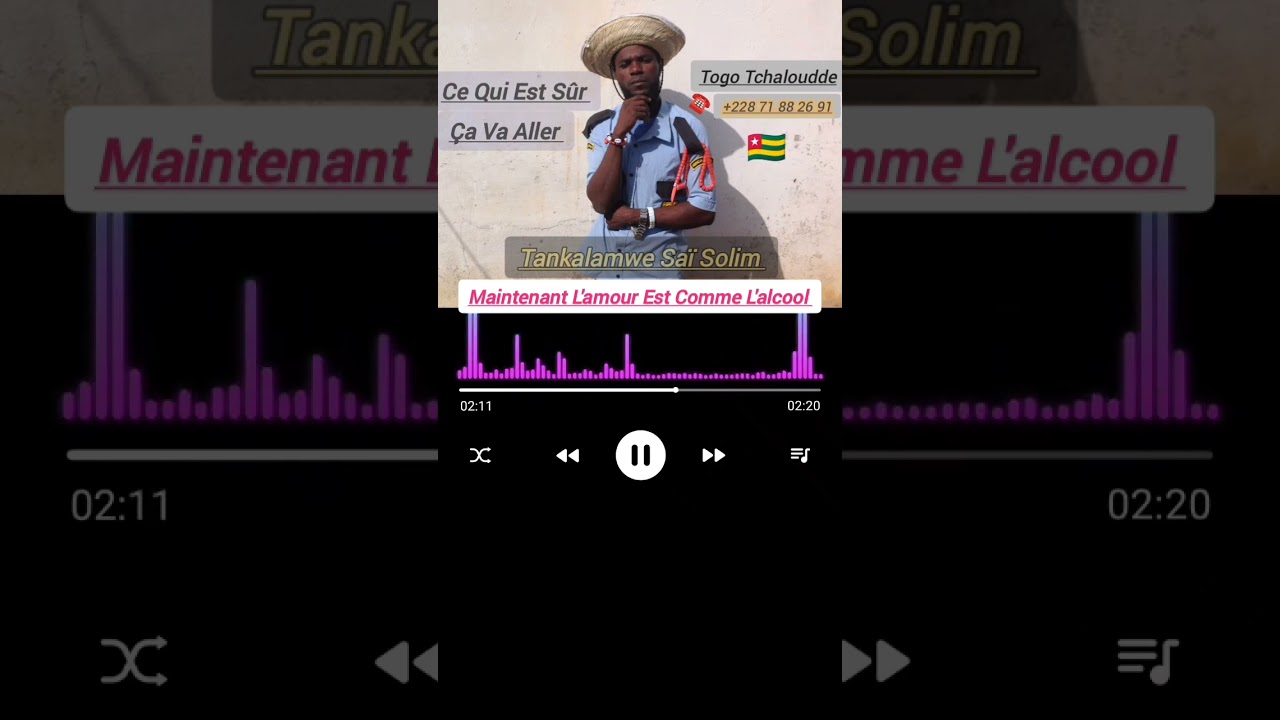 Tankalamwe Saï Solim Maintenant L'amour Est Comme L'alcool 